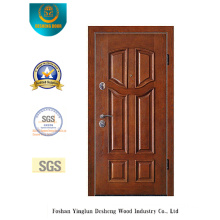 Chinese Style Security Door for Entrance with Brown Color (E-1008)